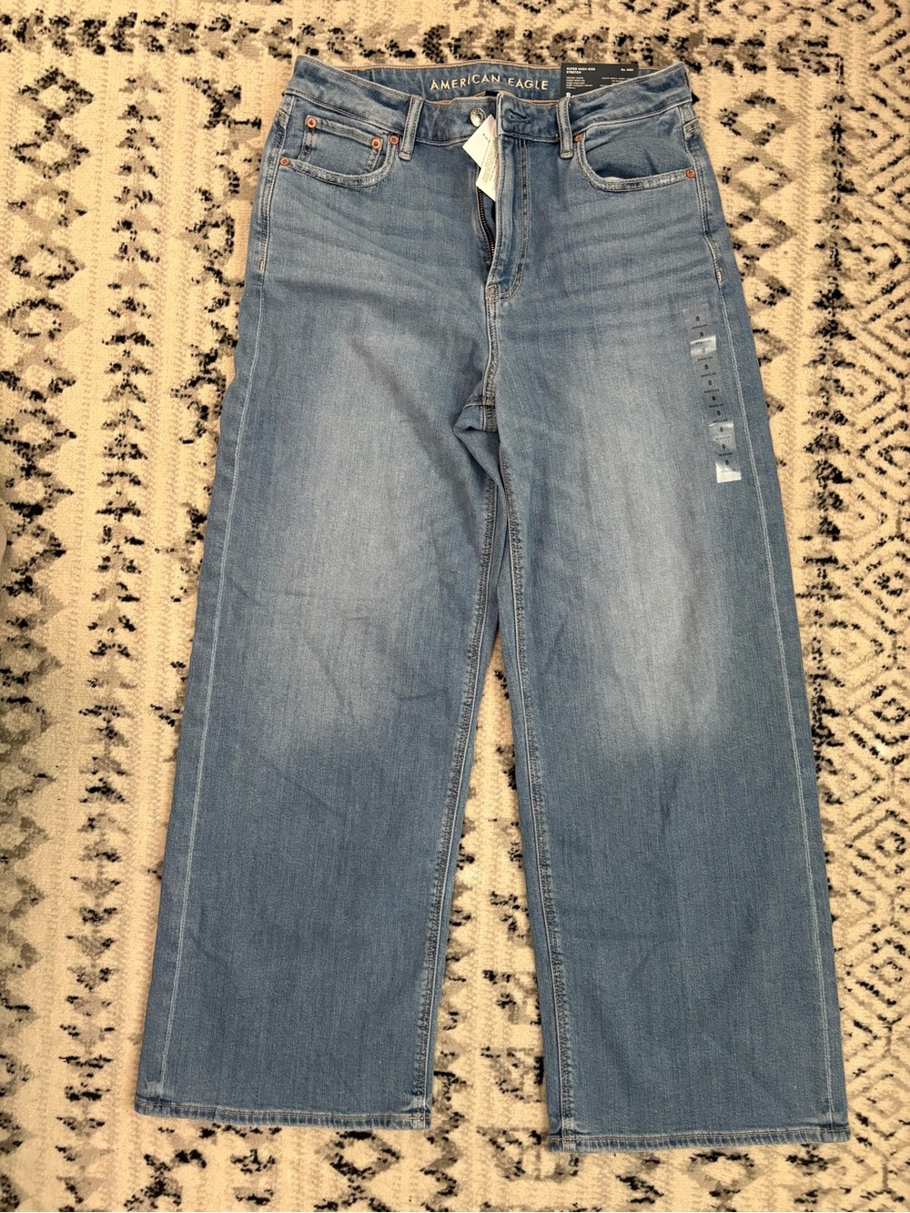 American Eagle Outfitters Light Blue Dreamy Drape Wide-Leg Jeans